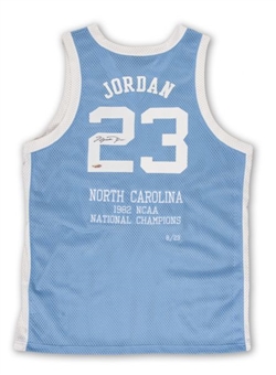 Michael Jordan Autographed North Carolina Tar Heels Road Jersey (Upper Deck Authenticated)